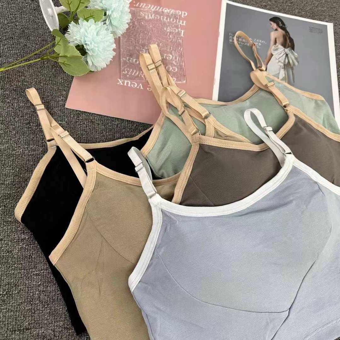 Nueva taza fija sin costuras de alta calidad, chaleco de dama sin anillo de acero, bra de yoga, ropa interior deportiva, mujer al por mayor