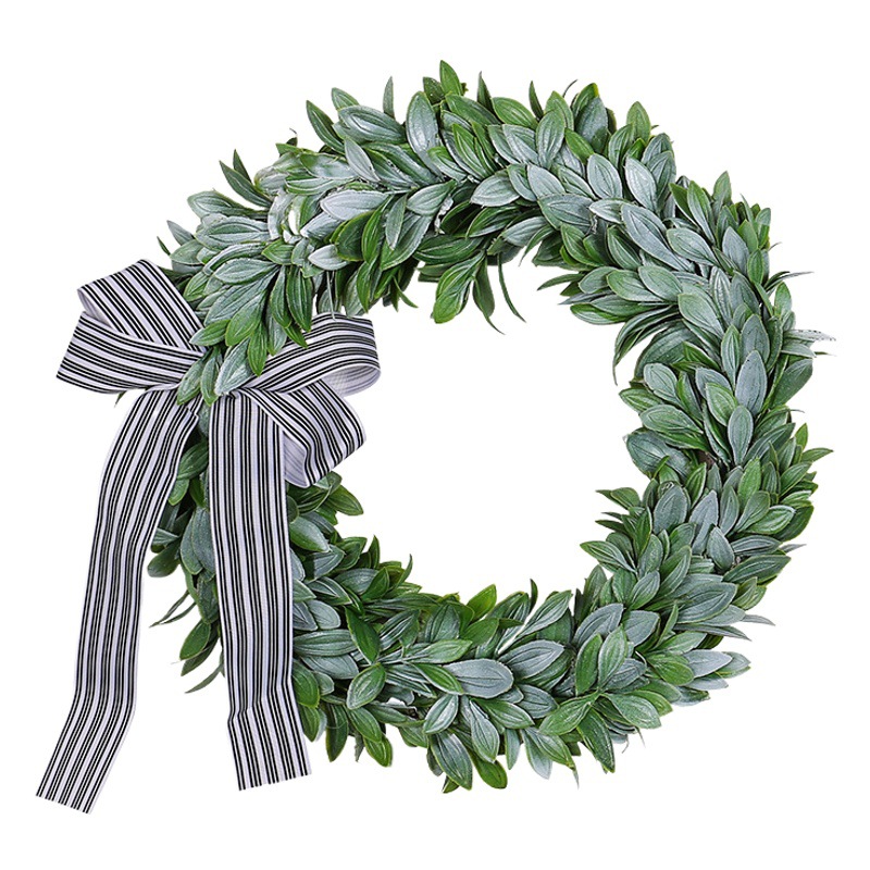 Amazon nueva oreja de conejo hierba Garland 2023 Hong Kong amor clásico arco de rayas Garland centro comercial ventana adornos