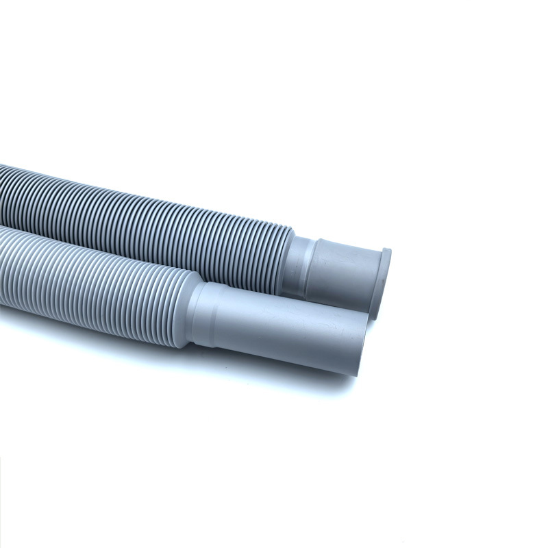 高弹性耐用灰色伸缩拍水管适配多种排水场景尺寸多样批发优价