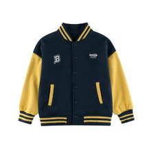 GRrr儿童棒球服2024秋冬季新款中大童卫衣加绒外套男上衣开衫批发