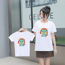 2025夏季新款纯棉圆领亲子装短袖T恤地摊庙会火爆产品跑江湖热卖t