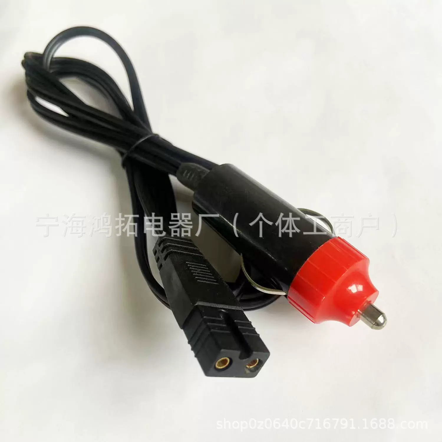 批发国标铜黑色双并点烟器转铜端子线高频车载逆变器插点烟器线