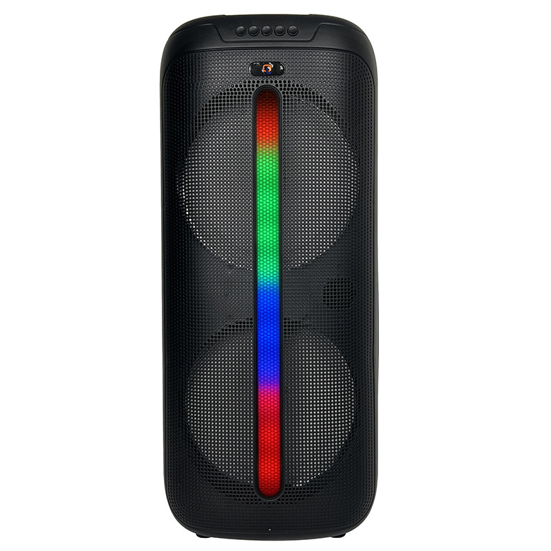 Fabricante de promoción doble 8 pulgadas 10W barra de tracción altavoz de boda Bluetooth con micrófono cableado