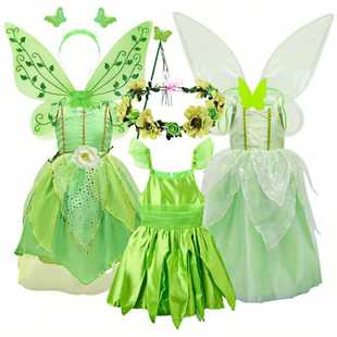 Halloween Tinker Bell Princess Dress Halloween Performance Costume Children Elf Wonderful Fairy Children's Costume
