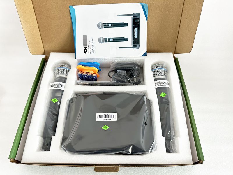 Comercio exterior MICRÓFONO INALÁMBRICO glxd4 uno-a-dos BETA58A FM U-segmento etapa hogar exterior micrófono de alta equipada