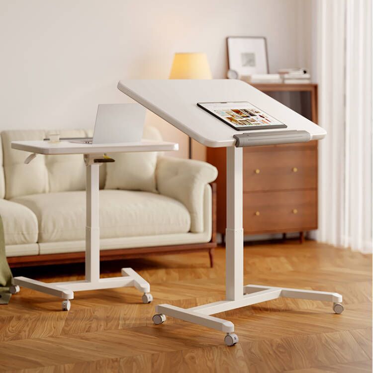 Lifting Computer Desk Movable Home Study Office Table Multifunctional Folding Small Desk Stand-up Workbench