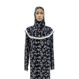 Middle Eastern Robe Ethnic Turban Muslim Lace Large Size Dress Ethnic