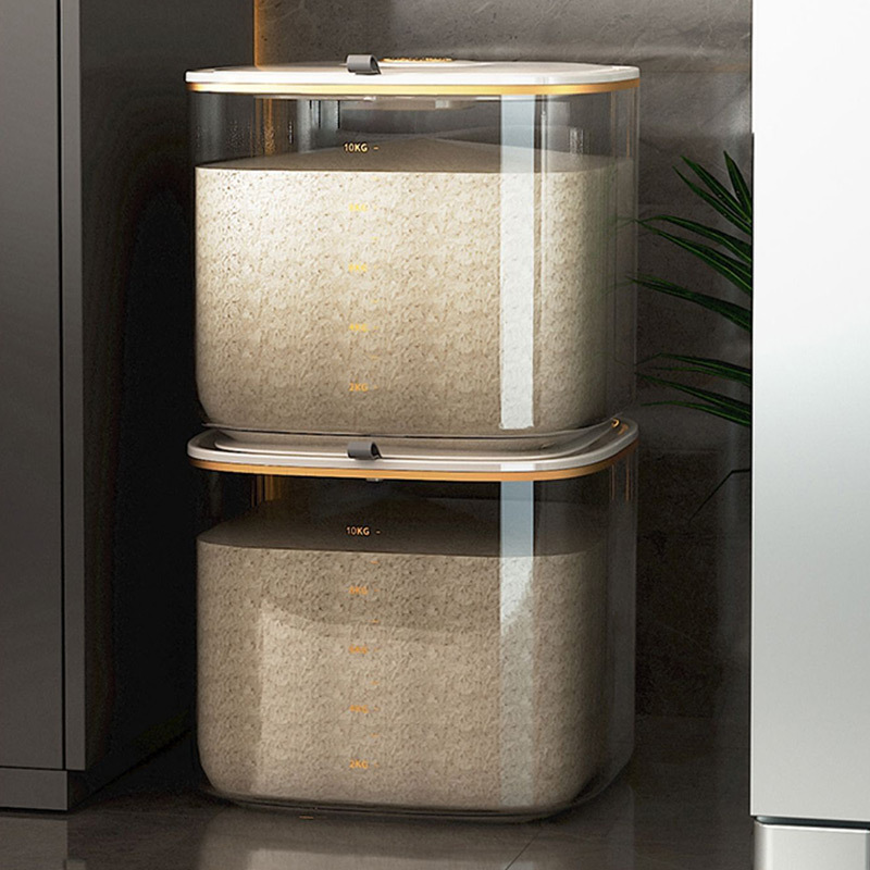 Yimijia rice bucket household insect-proof and moisture-proof sealed rice storage box rice flour grain tank storage container rice storage box