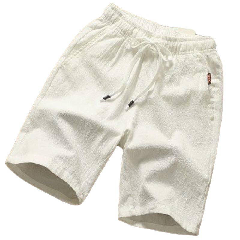 Cotton shorts for leisure, thin solid short beach trousers, Korean style