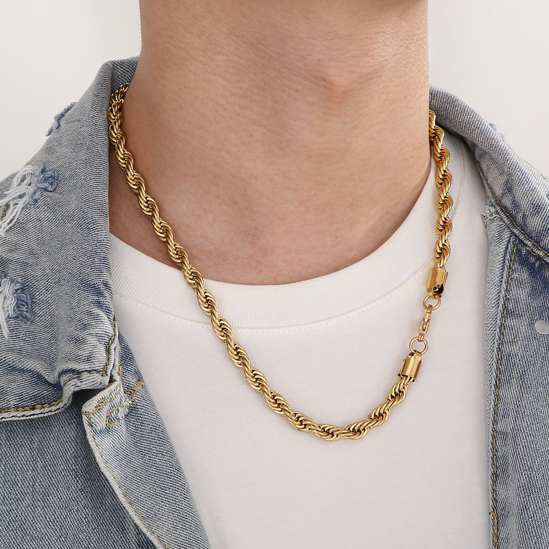 Fashion Geometric Stainless Steel Titanium Steel Plating Necklace 1 Piece