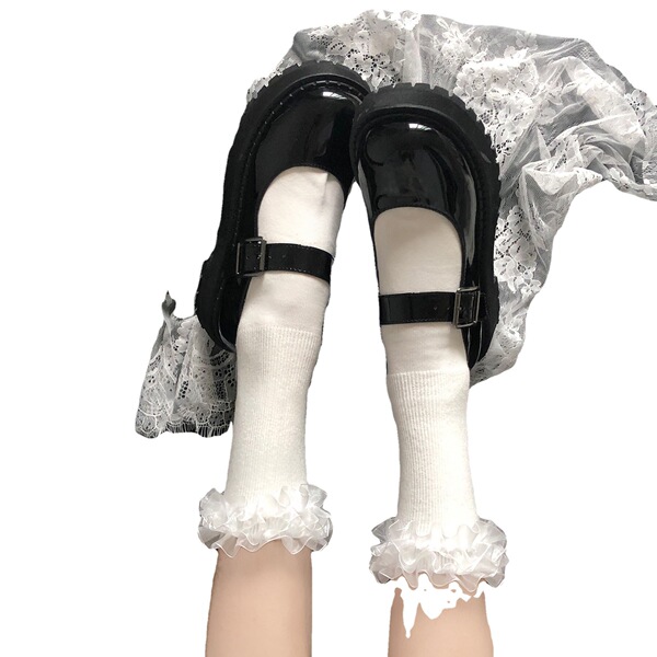 Summer thin Japanese cute lace knee socks