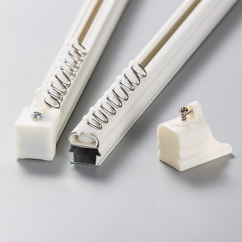 Fifth Generation And Ninth Generation Square Rail Curtain Track Single Rail Guide Rail Double Rail Straight Rail Aluminum Alloy Side-mounted Top-mounted