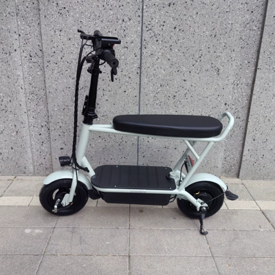 Electric Scooter Small Mini | Qatlanan elektrik velosipedlər - light-green-lithium-battery-12a-40km-48v