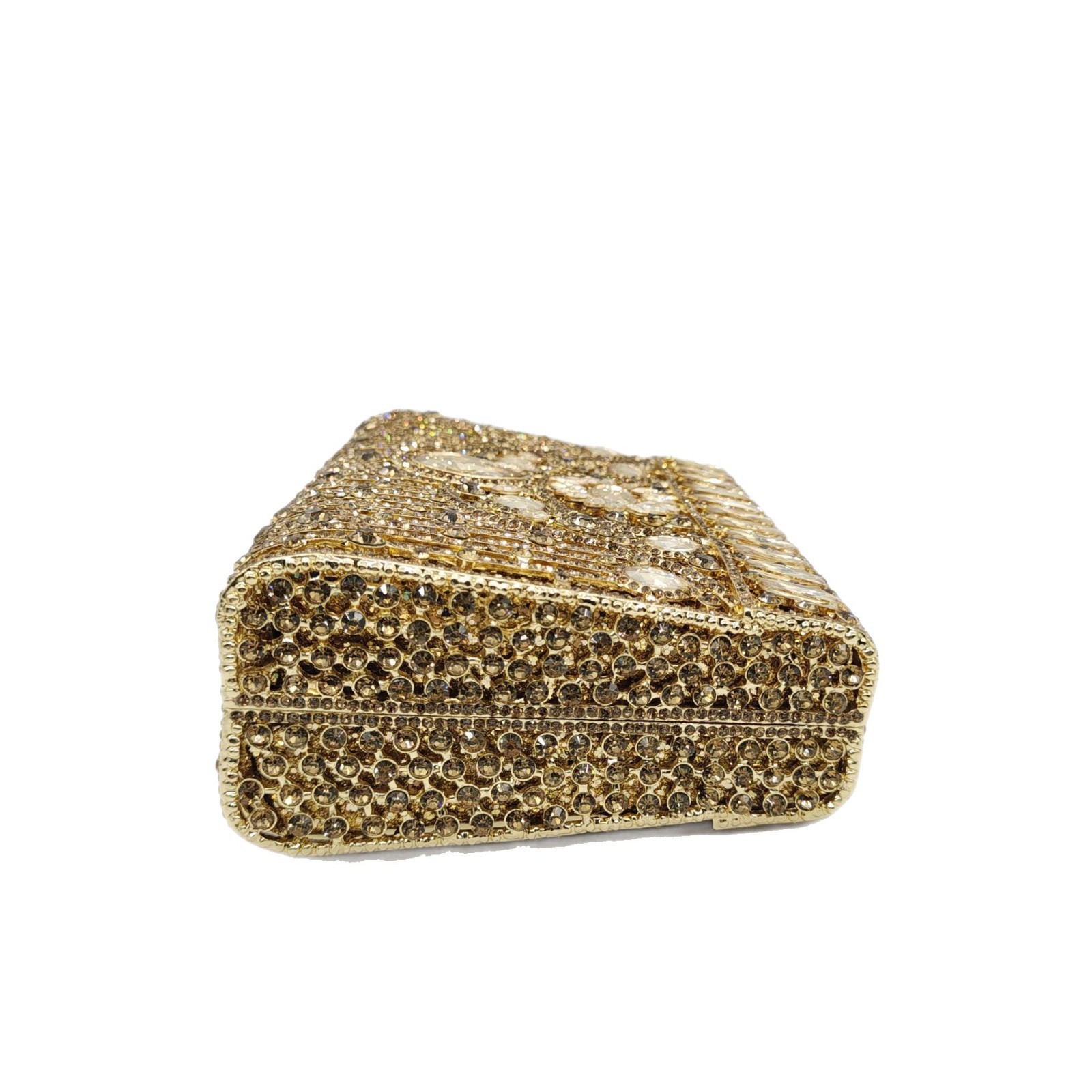 AliExpress bolsas de diamantes de agua metal de cristal bolsa de cena de diamantes hecha a mano bolsa de aleación de oro