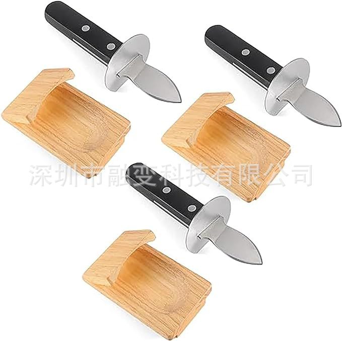 굴 칼 + 나무 굴 좌석 3 pc