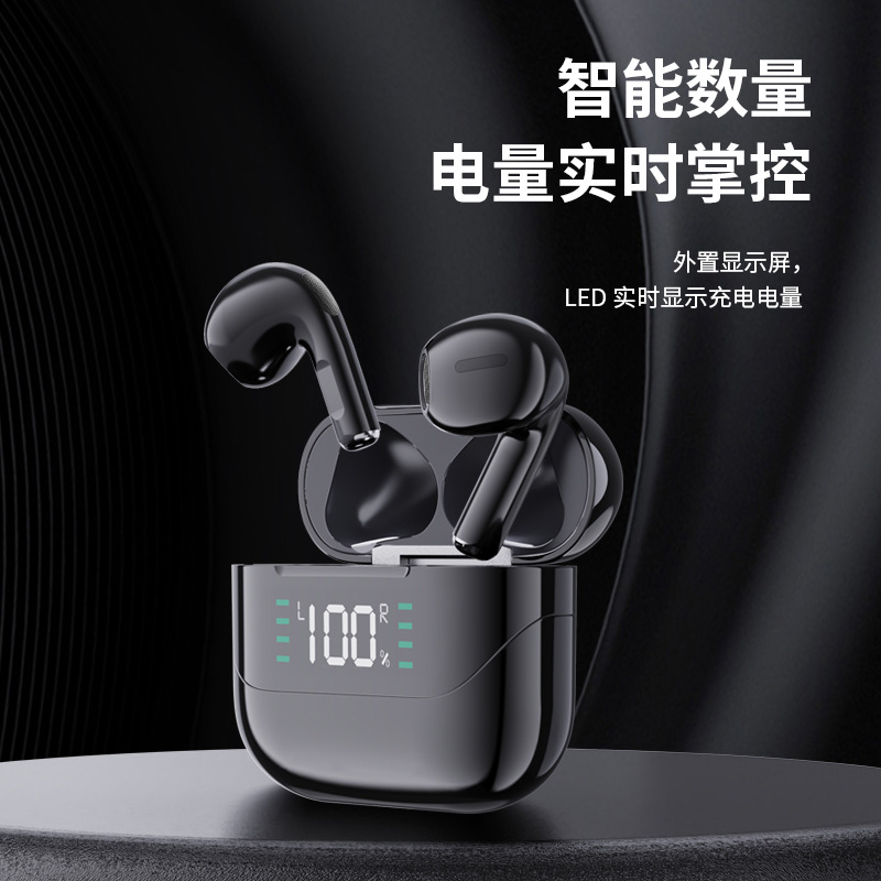 爆款Pro500跨境电商半入耳式耳机无线蓝牙TWS触控数显屏earphones
