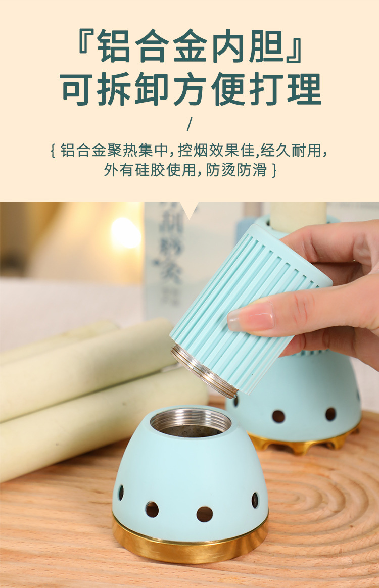 Pure Copper Moxibustion Jar 3.0cm Head Therapy Cup with Extinguisher Cap and 2 Moxa Sticks for Full Body Use specifications