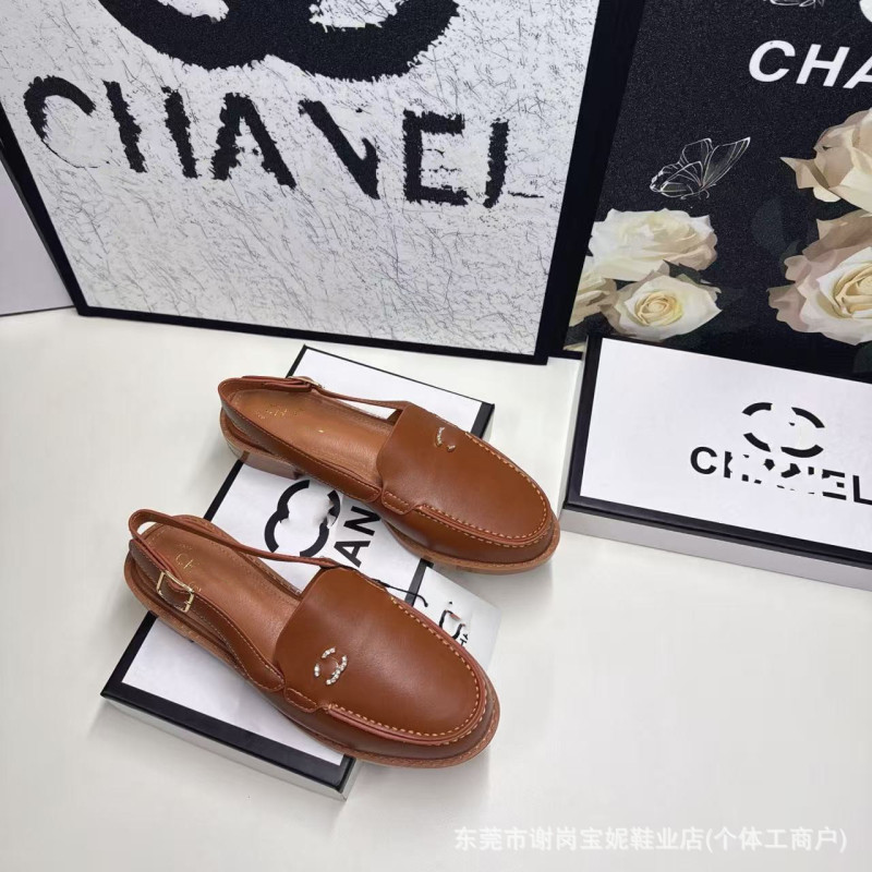 Womenshoes Autum Cl Small Fragrant Style Women's Sandals High-End British Style Outerwear Loafers Flats Women's Shoes