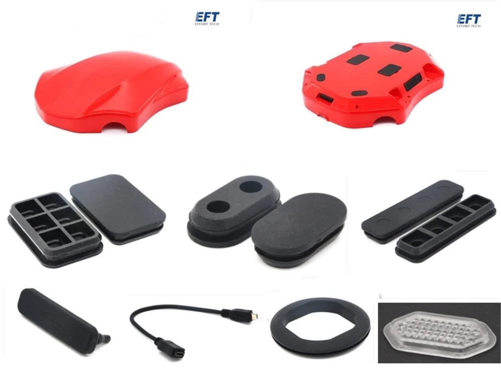 EFT 翼飞特E410S E416S机架头罩植保机无人机外壳LED灯防水塞配件