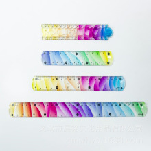 软尺直尺折叠尺子15cm20cm30CM小学生文具套装多功能透明塑料