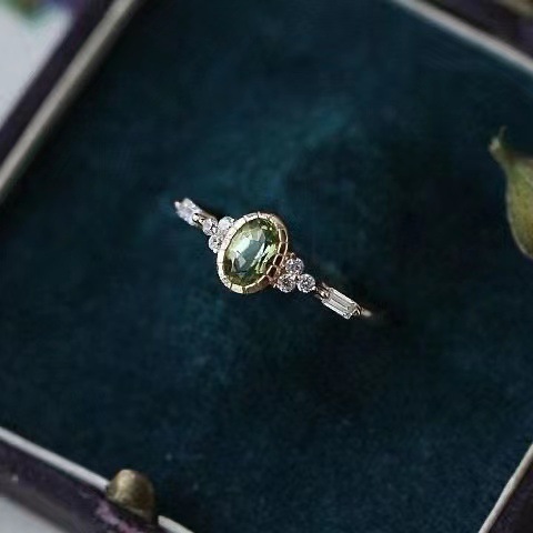 1 Piece Quantity Holiday, Daily Occasion Copper Material Wholesale Elegant Solid Color Copper Inlay Zircon Rings