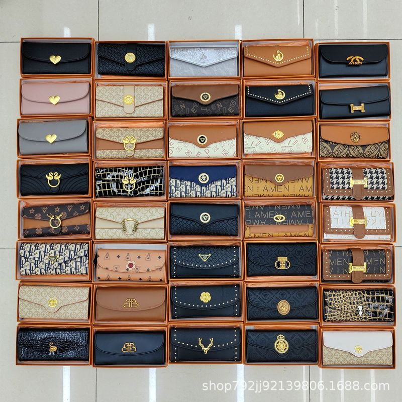Mixed Batch Gift Box Set of New Women's Long Wallets, Women's Wallets Mixed Batch Gift Box Set of New Women's Long Wallets, Women's Wallets