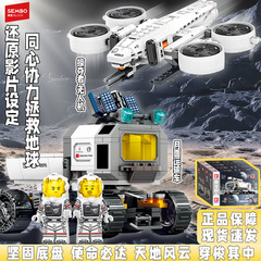 流浪地球月球基地移动运输车组装模型拼装积木男孩儿童玩具礼物