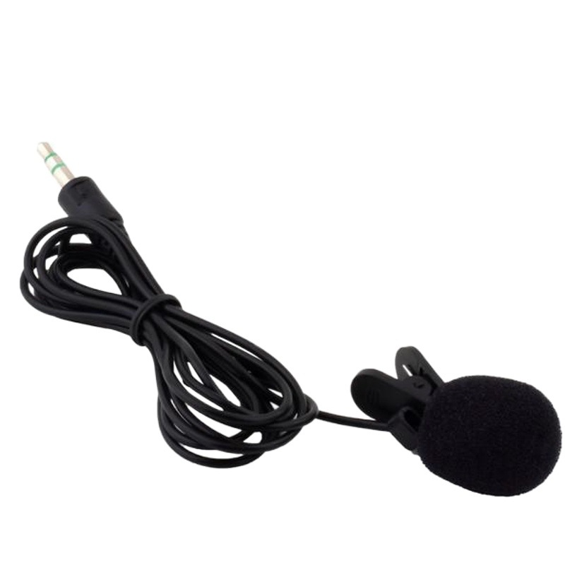 Lavalier micrófono ordenador tarjeta de sonido micrófono Enseñanza Conferencia guía entrevista auricular