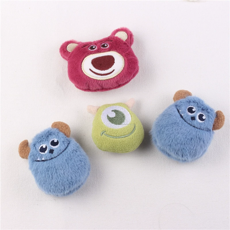 Исцеление милый мультфильм синие волосы Монстр клубничный Медведь кукла DIY брошь сумка носки аксессуары для одежды