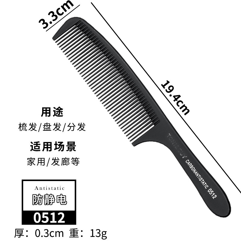 Fuente fabricante transfronterizo Tapa de Tony Venta caliente transfronteriza Peluquería Herramientas de peluquería Venta caliente Peine de cola puntiaguda Exceptor de permanente de dientes densos