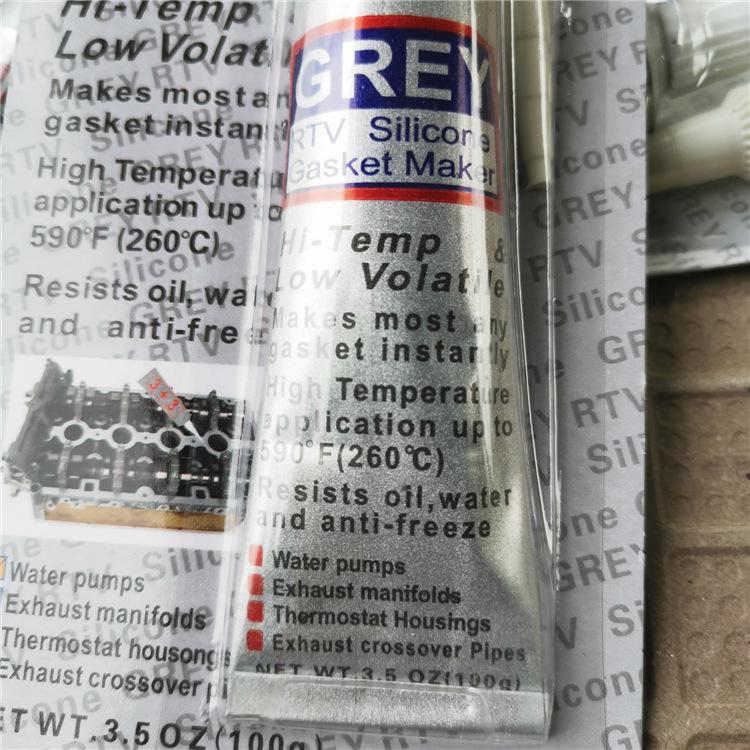 No gasket 3 3 sealant silver ash 100g silicone sealant automotive engine motor electrical appliance repair glue