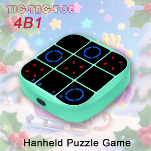 Cross-Border Amazon Electronic Intelligent Tic-Tac-Toe Children's Educational Parent-Child Interactive Game Console Multi-Functional Educational Toy