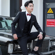 伴郎服兄弟装团男西装马甲衬衫西式冬季结婚礼服大码西服套装外套