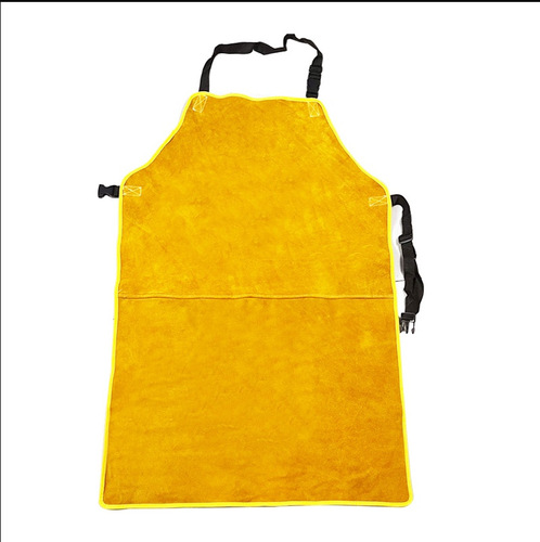 Leather apron long whole skin welding apron, wear-resistant, heat-insulating, anti-spark, anti-scald, high-temperature resistant welder protective work apron