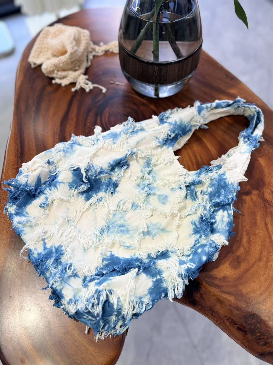 Tie Dye Cosmetic Pouch Travel Makeup Storage Bag Boho Chic Style_voghion.com