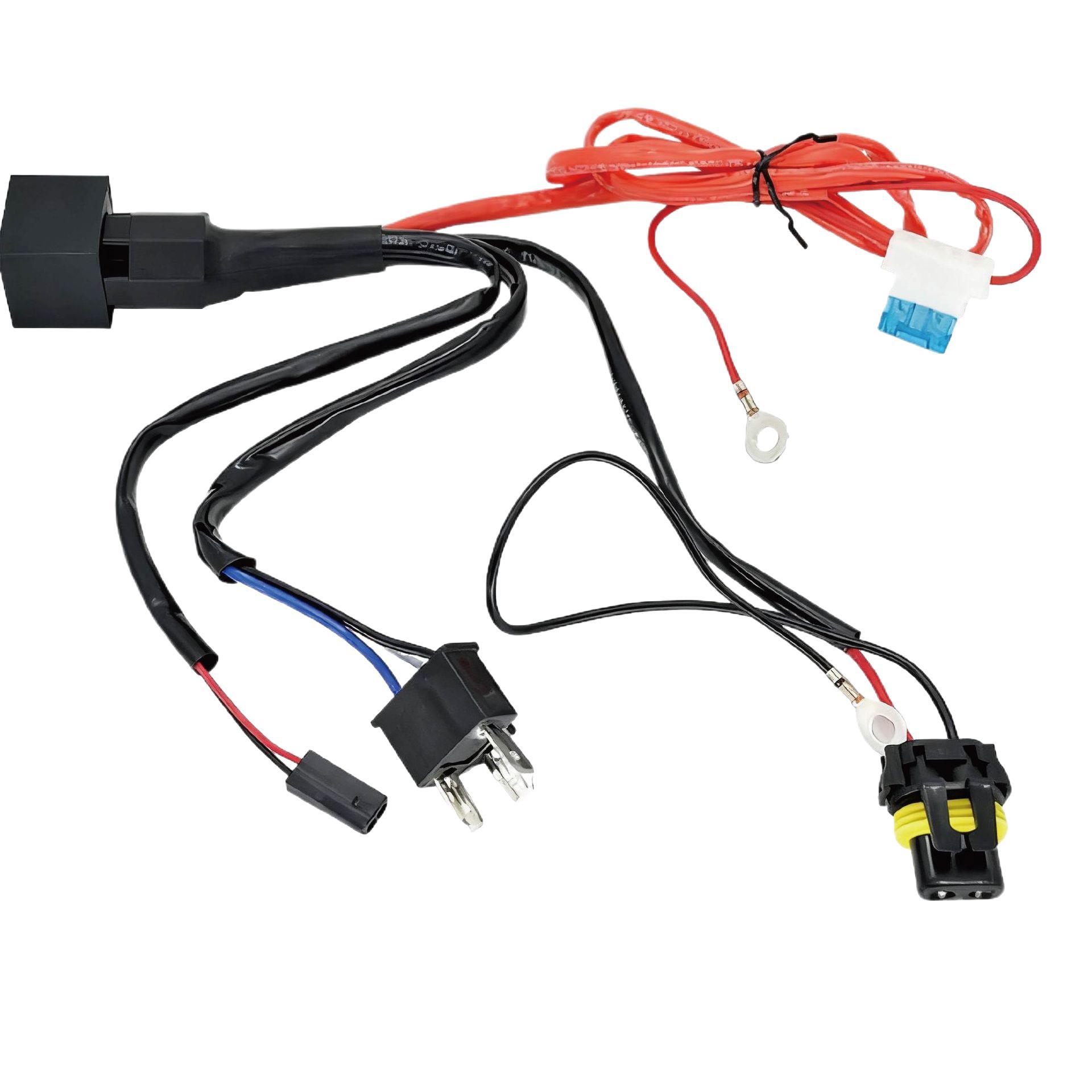 Luz transfronteriza de motocicleta de vehículo eléctrico haz de luz de alto haz modificado h4 grupo de líneas de luz de xenón línea de luz de vehículo eléctrico image 5
