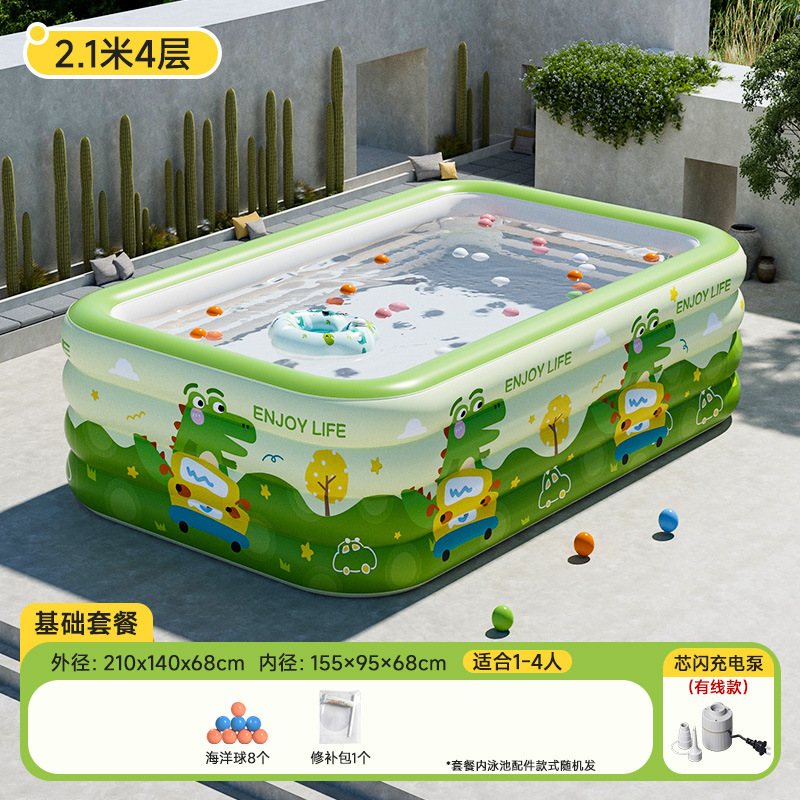 Dinosaur, base swimming pool, 2.1meter, 4 floors