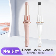 跨境全自动卷发棒懒人神器电动旋转大波浪烫卷头发器负离子卷发器