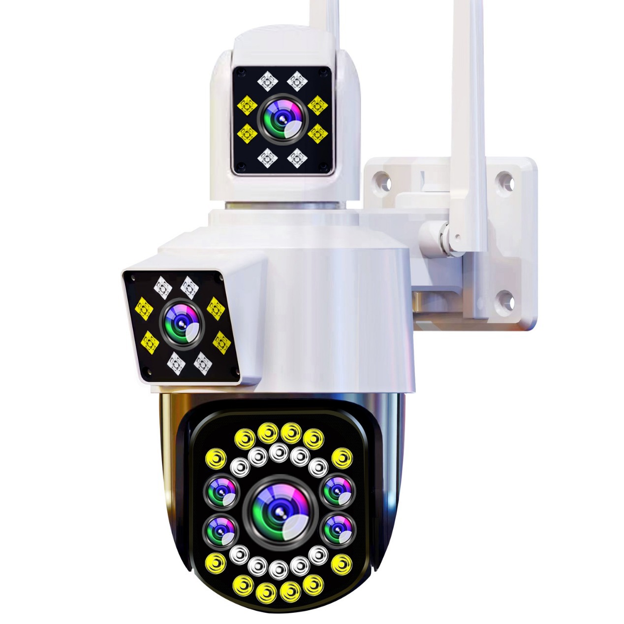 4G Monitor 360 grados sin ángulo muerto Cámara del hogar teléfono móvil inalámbrico remoto al aire libre ultra claro doble imagen fotografía