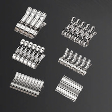 不锈钢夹子晾衣服夹子防风夹子夹衣架开口夹晒棉被夹大号被夹袜夹