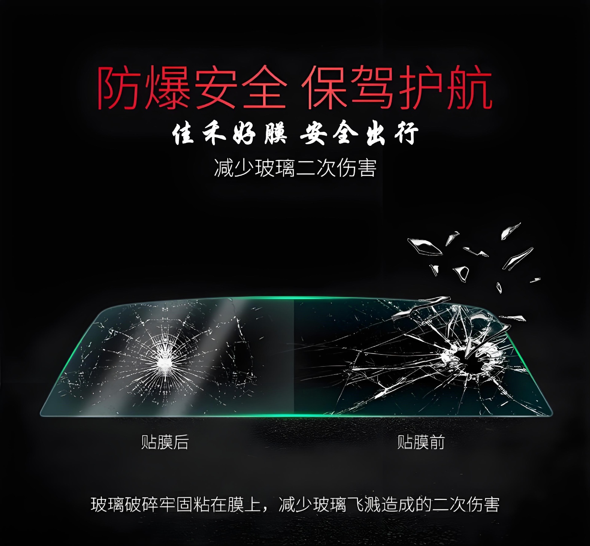 Car window film, high thermal insulation solar film, explosion-proof car window film, privacy solar film, sunshade black sunscreen glass film
