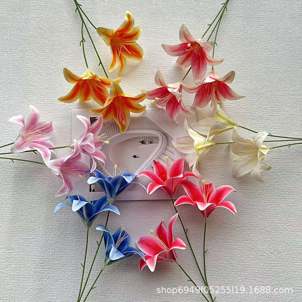 3-head 3D lily artificial flower table decoration wedding wedding…