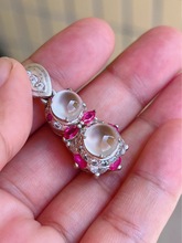 傅氏珠宝天然翡翠玻璃种蛋面批发 饱满圆润起光戒面冰透满绿项链