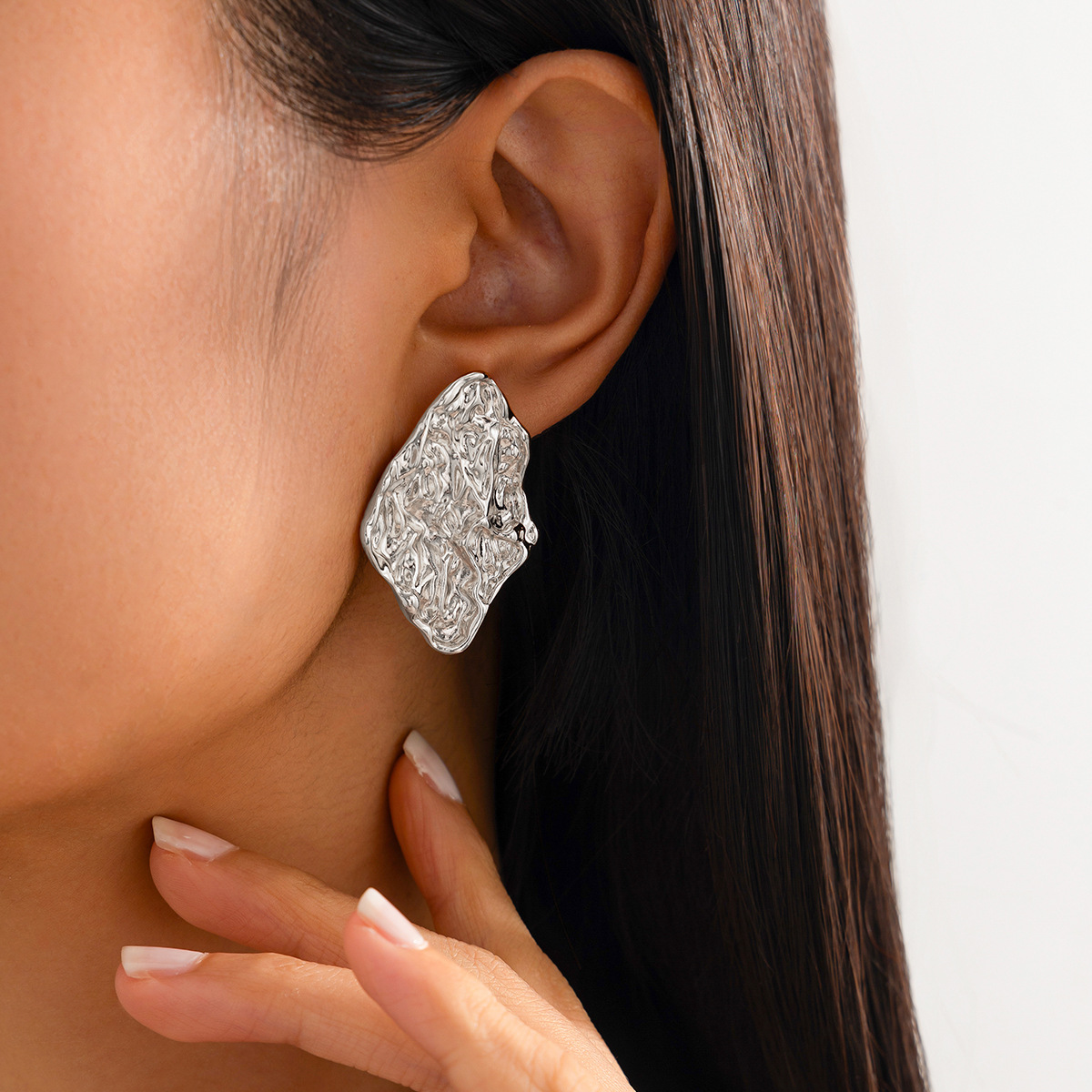 12g Weight Steel needle Ear Needle Material Drop Earrings, Ear Studs Classification 1 Pair Quantity Party, Street Occasion Alloy Material Geometric Pattern Women's Gender Polished Finish Plating Design Exaggerated, Punk Style 1 Pair Exaggerated Punk Geometric Plating Alloy Drop Earrings Ear Studs 72