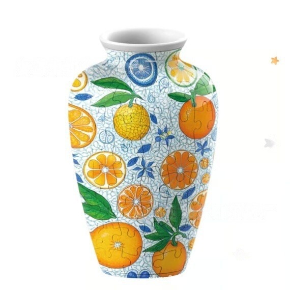 3D Jigsaw Puzzle - Refreshing Orange3D 拼图冰爽清爽橘子花瓶|undefined