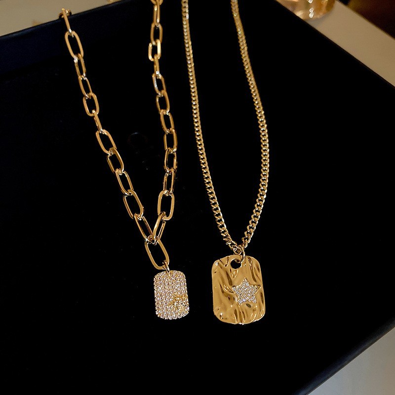 欧美跨境几何水滴高级感项链小众气质冷淡风毛衣链秋冬新款饰品女详情25