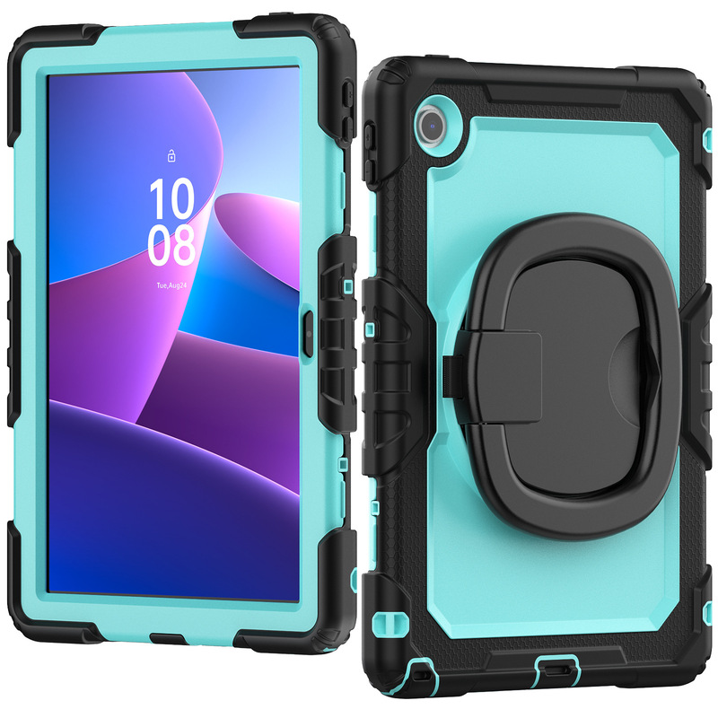 Suitable for Lenovo Tab 10.1inch Tablet Protective Cover Zhaoyang K10C Silicone Satchel Rotating Stand Anti-Fall Shell