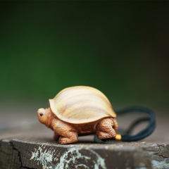 綠檀木烏龜手把件富甲天下紅木工藝品茶寵擺件文玩把玩鑰匙扣禮品