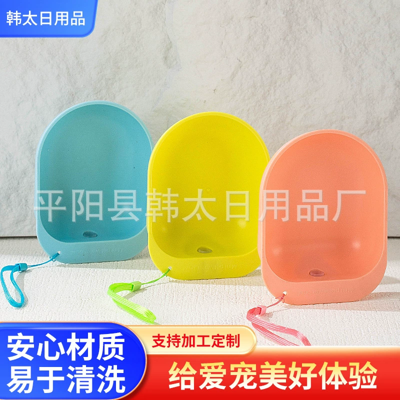 Питьевая вода для домашних животных Универсальная питьевая миска для кошек и собак может быть оснащена бутылкой на открытом воздухе портативная миска для кормления