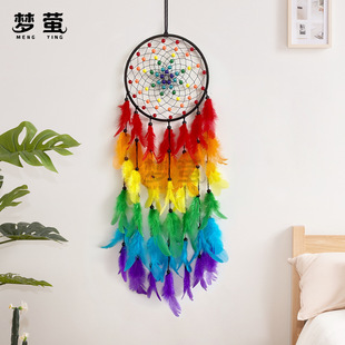 Creative Home Decoration Pendant Indian Ins Style Children's Room Decoration Nordic Style Retro Mori Series Dream Catcher